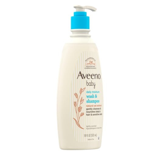 Aveeno Baby Daily Wash and Shampoo, 4 x 3 x 18 fl oz Case - DOT product image 6