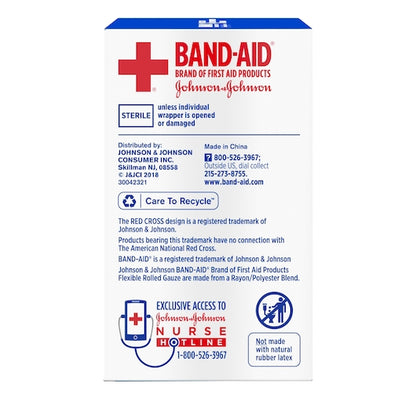 Band Aid Flexible Rolled Gauze With Kling Technology 2 Inch X 2.5 Yard Roll, 16 x 3 x 1 ct Case - DOT product image 6