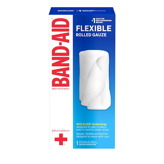 Johnson & Johnson 4 Inch X 2.5 Yard Flexible Rolled Gauze Box, 8 x 3 x 2.5 YD Case - DOT product image 2