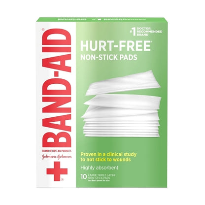 Johnson & Johnson Hurt-Free Non-Stick High Absorbent Triple Layer Pad Large Antiseptic Spray, 8 x 3 x 10 ct Case - DOT product image 2