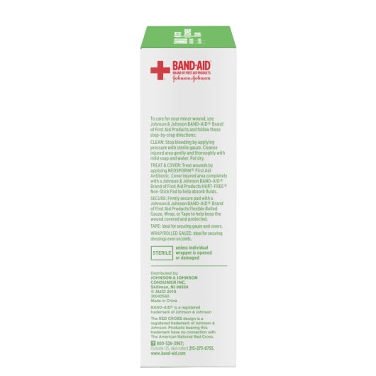Johnson & Johnson Hurt-Free Non-Stick High Absorbent Triple Layer Pad Large Antiseptic Spray, 8 x 3 x 10 ct Case - DOT product image 6