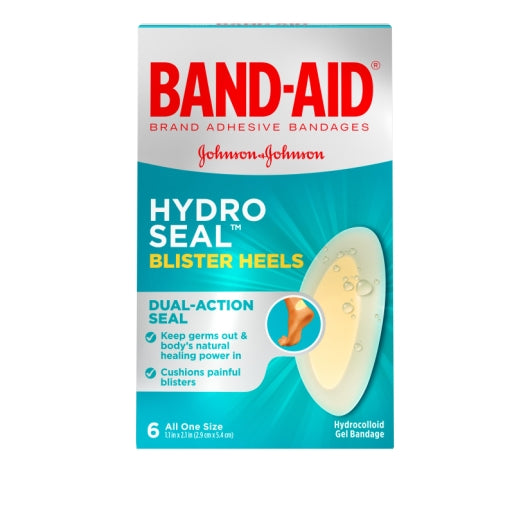 Band Aid Hydro Seal Blister Heels Bandages Box, 4 x 6 x 6 ct Case - DOT product image 2