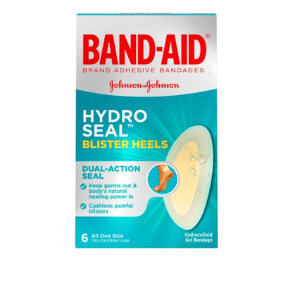 Band Aid Hydro Seal Blister Heels Bandages Box, 4 x 6 x 6 ct Case - DOT product image 2