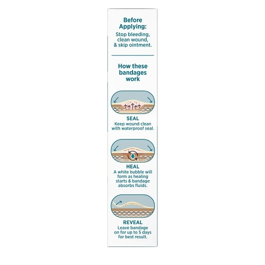 Band Aid Hydro Seal Blister Heels Bandages Box, 4 x 6 x 6 ct Case - Alternate product angle or state