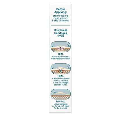 Band Aid Hydro Seal Blister Heels Bandages Box, 4 x 6 x 6 ct Case - Alternate product angle or state