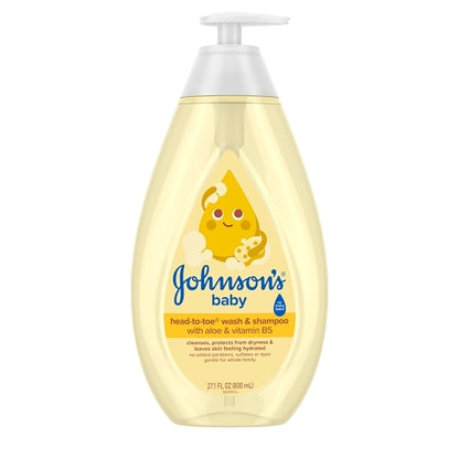 Johnson's Baby Head To Toe Wash & Shampoo, 4 x 3 x 27.1 fl oz Case - Health & Personal Care