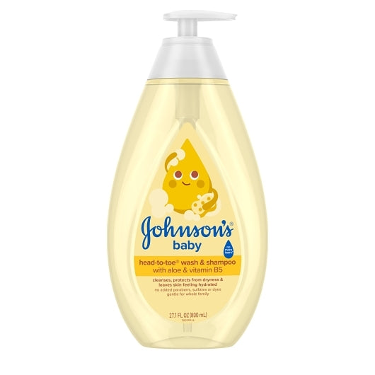 Johnson's Baby Head To Toe Wash & Shampoo, 4 x 3 x 27.1 fl oz Case - Health & Personal Care