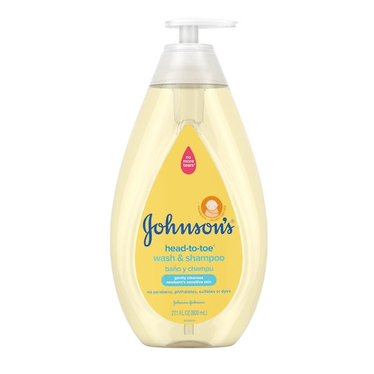 Johnson's Baby Head To Toe Wash & Shampoo, 4 x 3 x 27.1 fl oz Case - DOT product image 2