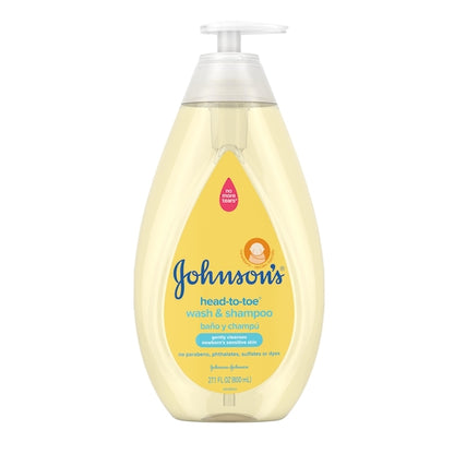 Johnson's Baby Head To Toe Wash & Shampoo, 4 x 3 x 27.1 fl oz Case - DOT product image 2