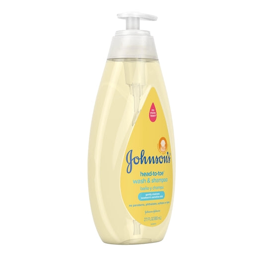 Johnson's Baby Head To Toe Wash & Shampoo, 4 x 3 x 27.1 fl oz Case - DOT product image 3