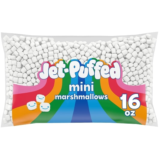Jet-Puffed Mini Marshmallow White, 12 x 1 lb Case - GS1 mobile-ready hero image