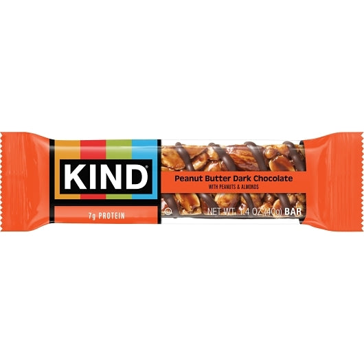 KIND HEALTHY SNACKS Peanut Butter Dark Chocolate Bar, 6 x 12 x 1.4 oz Case - DOT product image 4