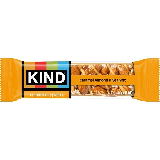 KIND HEALTHY SNACKS Caramel Almond Sea Salt Snack Bar, 6 x 12 x 1.4 oz Case - DOT product image 4