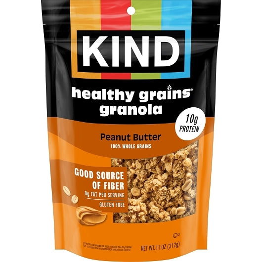 KIND HEALTHY SNACKS Granola Peanut Butter Whole Grain Granola Clusters, 6 x 11 oz Case - DOT product image 2