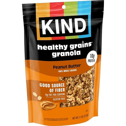 KIND HEALTHY SNACKS Granola Peanut Butter Whole Grain Granola Clusters, 6 x 11 oz Case - DOT product image 5