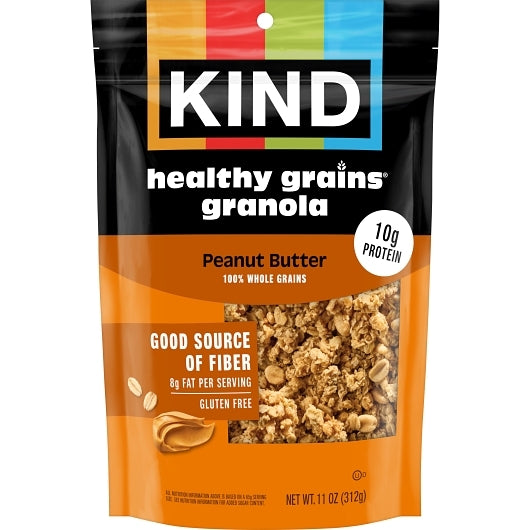 KIND HEALTHY SNACKS Granola Peanut Butter Whole Grain Granola Clusters, 6 x 11 oz Case - DOT product image 3