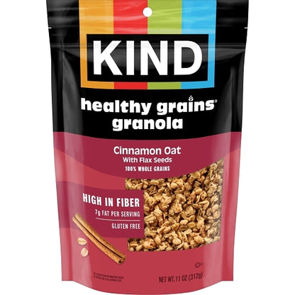 Kind Snacks Healthy Grains Granola Cinnamon Oat Whole Grain Granola Clusters, 6 x 11 oz Case - Breakfast Foods