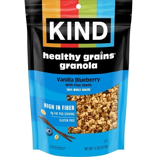 Kind Granola Bluebeery Vanilla Whole Grain, 6 x 11 oz Case - Breakfast Foods