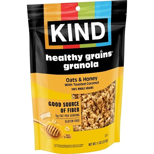 KIND HEALTHY SNACKS Granola Oats & Honey Whole Grain Granola Clusters, 6 x 11 oz Case - DOT product image 5