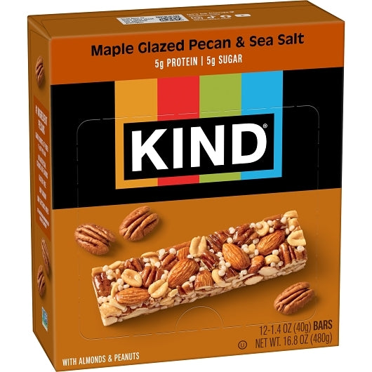KIND HEALTHY SNACKS Maple Glazed Pecan & Sea Salt Bar, 6 x 12 x 1.4 oz Case - DOT product image 7