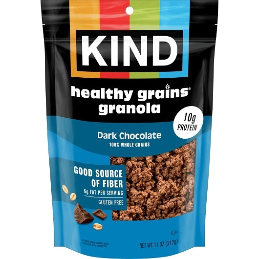 Kind Snacks Healthy Grains Granola Dark Chocolate Whole Grains Granola Clusters, 6 x 11 oz Case - Breakfast Foods