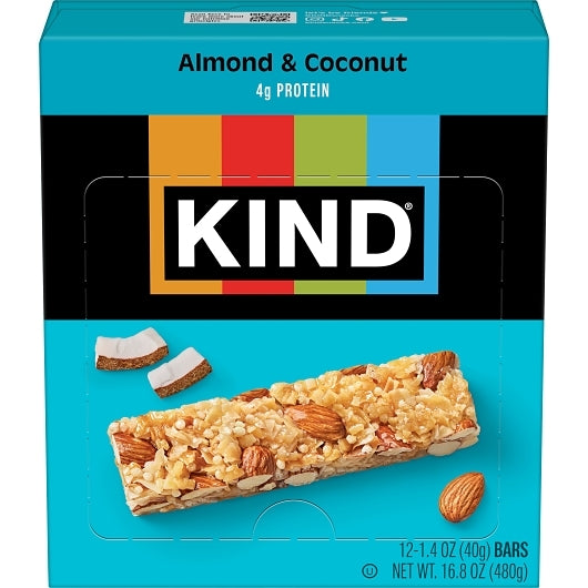 KIND HEALTHY SNACKS Bar Almond Coconut Barx, 6 x 12 x 1.4 oz Case - DOT product image 2