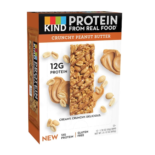 Kind Snacks Protein Crunchy Peanut Butter Bar, 6 x 12 x 1.76 oz Case - DOT product image 5