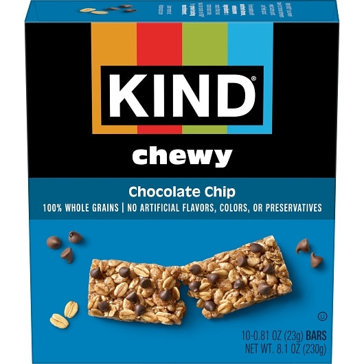 Kind Kid's Chewy Chocolate Chip Bar, 6 x 10 x 0.81 oz Case - Pantry Ingredients - image 2
