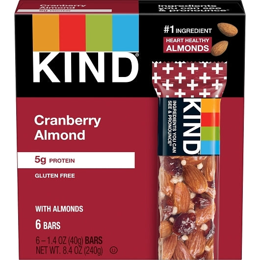 Kind Bar Cranberry Almond, 6 x 50.72 oz Case - Nuts & Seeds - image 2