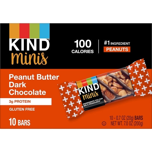 Kind Snacks Mini Peanut Butter Dark Chocolate Bar, 8 x 7 oz Case - DOT product image 6