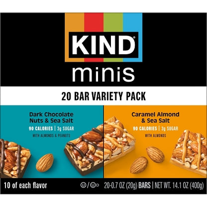 Kind Dark Chocolate Nuts & Sea Salt Caramel Almond & Sea Salt, 1 x 80 ct Case - DOT product image 5