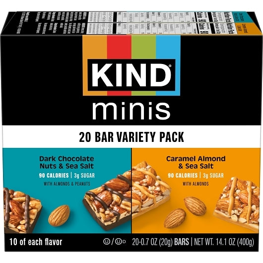 Kind Dark Chocolate Nuts & Sea Salt Caramel Almond & Sea Salt, 1 x 80 ct Case - DOT product image 2