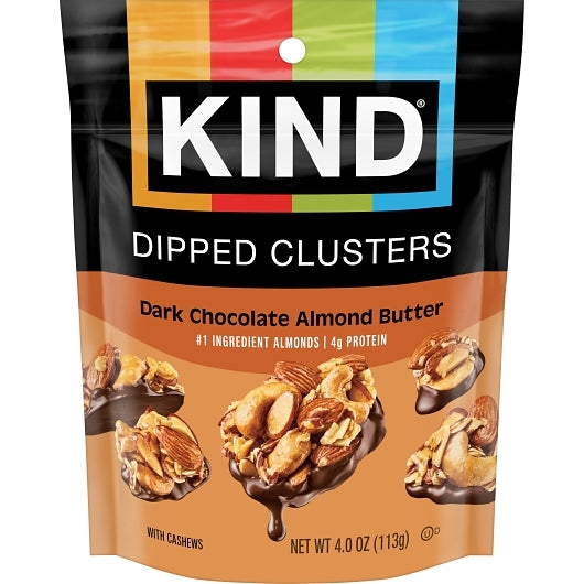 Kind Dipped Clusters Dark Chocolate Almond Butter, 8 x 4 oz Case - Candy & Confections - image 2