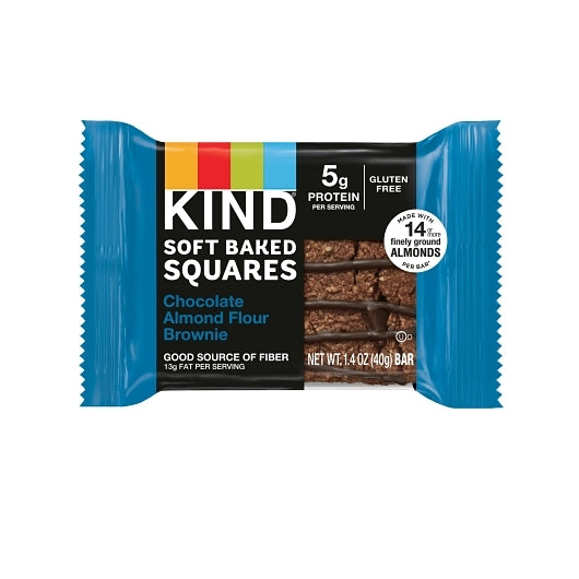 Kind Soft Baked Squares Chocolate Almond Flour Brownie Bar, 8 x 6 x 1.4 oz Case - Bakery & Desserts - image 2
