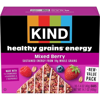 Kind Health Grains Energy Mixed Berry, 4 x 10 x 1.4 oz Case - Rice & Grains