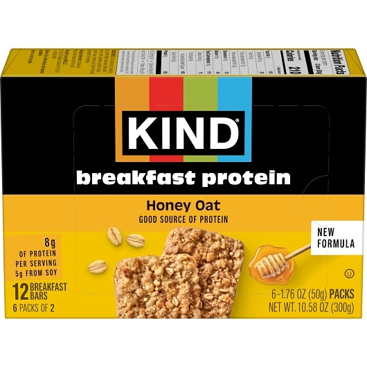 Kind Honey Oat Protein Breakfast, 5 x 6 x 1.76 oz Case - Pantry Ingredients