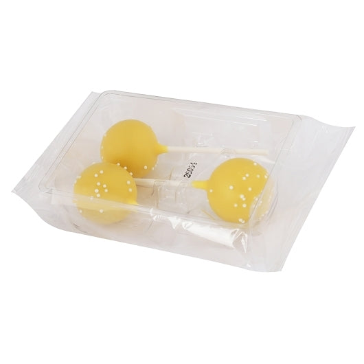 Cyril's Foods Lemon White Chocolate Cake Pop, 1 x 2.7 lb Case - Bakery & Desserts