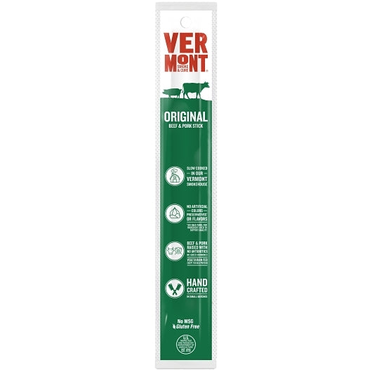 Vermont Smoke & Cure 32917 Original Beef & Pork Stick Snacks (1 OZ, 24/Case) - DOT product image 1
