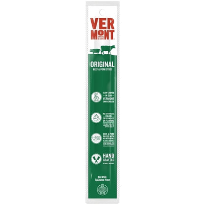 Vermont Smoke & Cure 32917 Original Beef & Pork Stick Snacks (1 OZ, 24/Case) - DOT product image 1