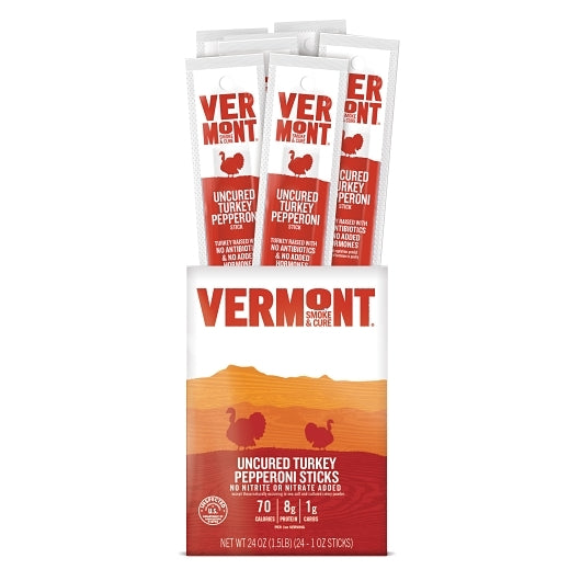 Vermont Smoke And Cure Uncured Pepperoni Turkey, 2 x 24 x 1 oz Case - DOT product image 3