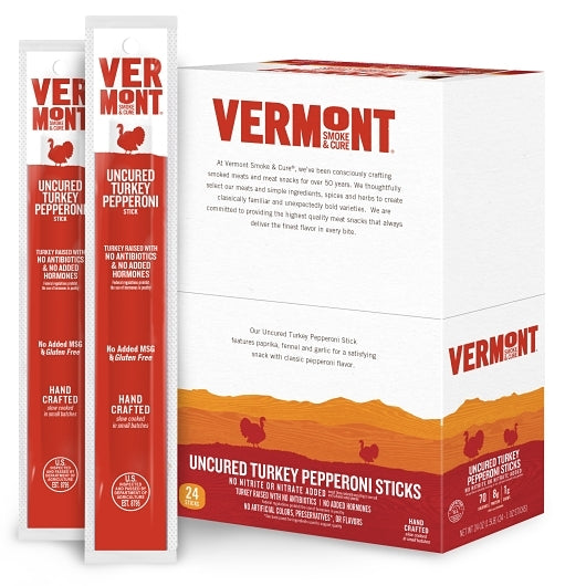 Vermont Smoke And Cure Uncured Pepperoni Turkey, 2 x 24 x 1 oz Case - DOT product image 4
