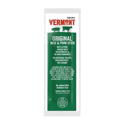 Vermont Smoke And Cure Mini Original Beef & Pork, 8 x 3 oz Case - Meat Snacks