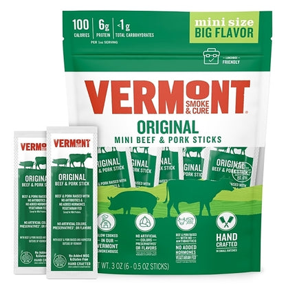 Vermont Smoke And Cure MINI ORIGINAL BEEF & PORK, 8 x 3 oz Case - DOT product image 6