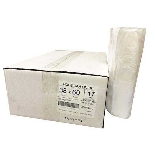 Spectrum 17 Microns Narrow Base, 25 x 8 RL Case - Trash Bags & Can Liners