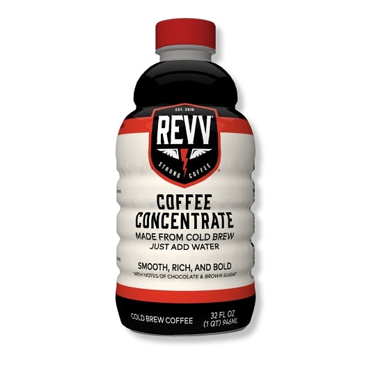 Revv Cold Brew Concentrate, 6 x 32 fl oz Case - Coffee & Tea