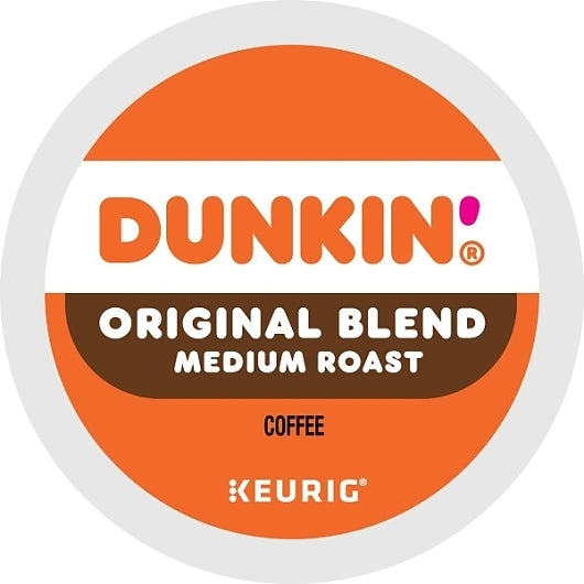 Dunkin' Original Blend Kcup, 4 x 22 ct Case - Coffee & Tea