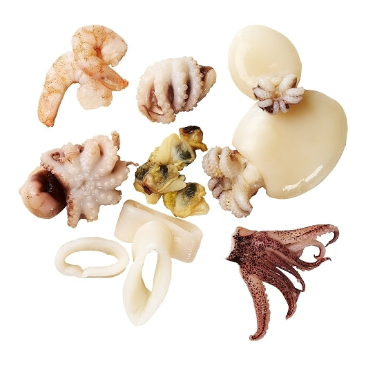 Pana Pesca Seafood Medley, Iqf, Thailand, Squid/Cuttlefish/Shrimp/Clam Meat/Baby Octopus, 10 x 10 each Case - DOT product image 3