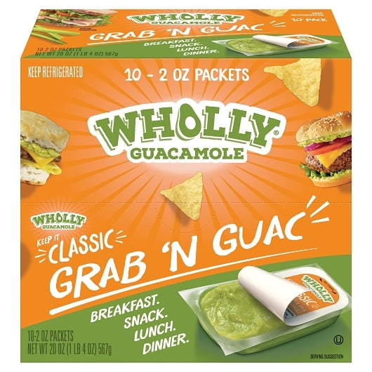 Wholly Classic Guacamole, 3 x 10 x 2 oz Case - Front/center packaged product image