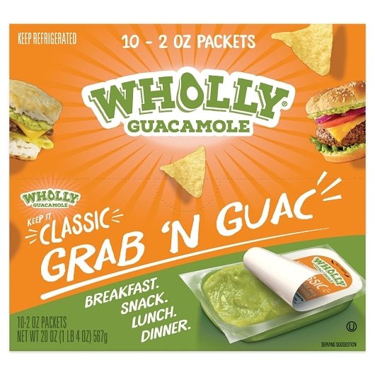 Wholly Classic Guacamole, 3 x 10 x 2 oz Case - Front/center packaged product image