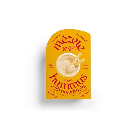 Mezete To Go Classic Hummus With Breadsticks, 2 x 6 x 3.25 oz Case - Breads, Rolls & Buns - image 2